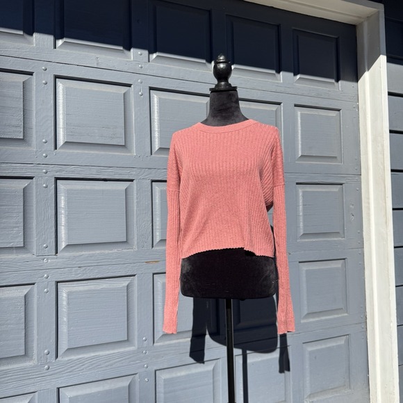 Madewell Sweaters - Madewell Women's‎ Deep Salmon Color Long Sleeve Light Sweater Size Small!